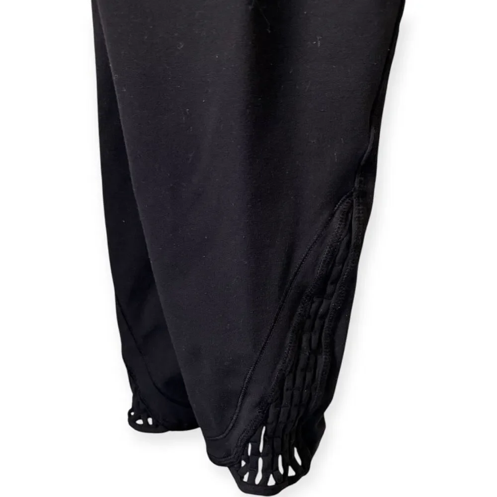 Lululemon Cropped Leggings Criss Cross Cutout